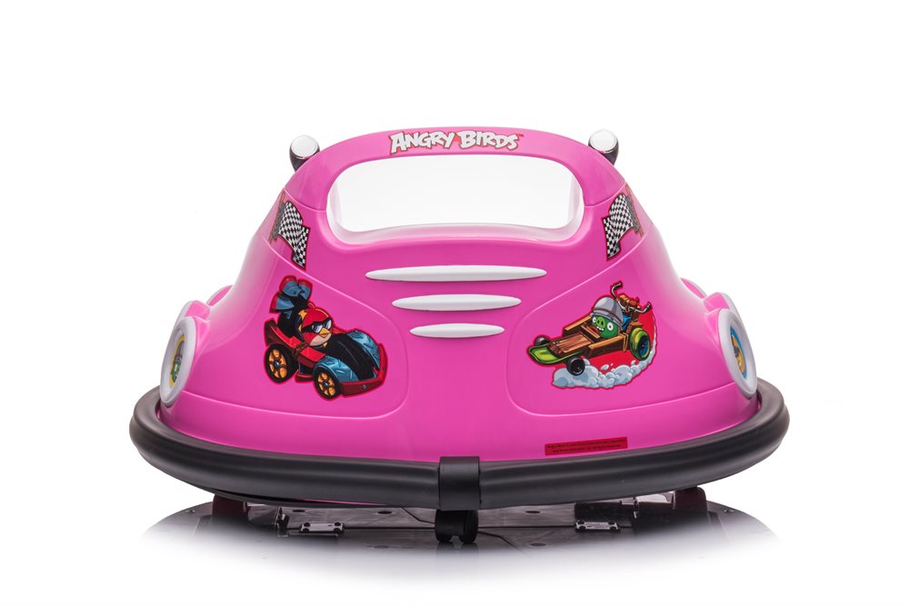 Angry Birds bumper elbil för barn 3–5 år Rosa