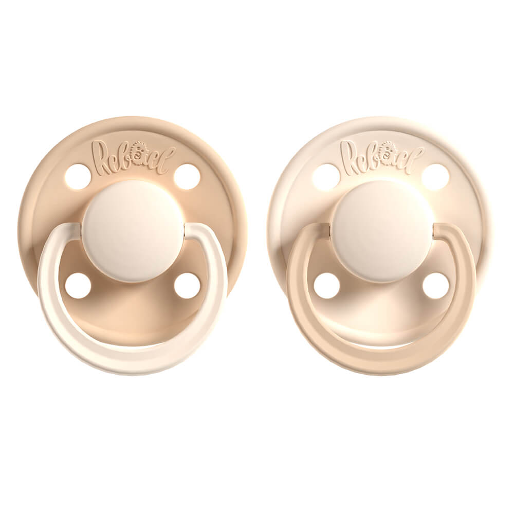 rebael-rebael-pacifier-2-pack-size-1 Dusty Pearly Mouse / Frosty Pearly Lion