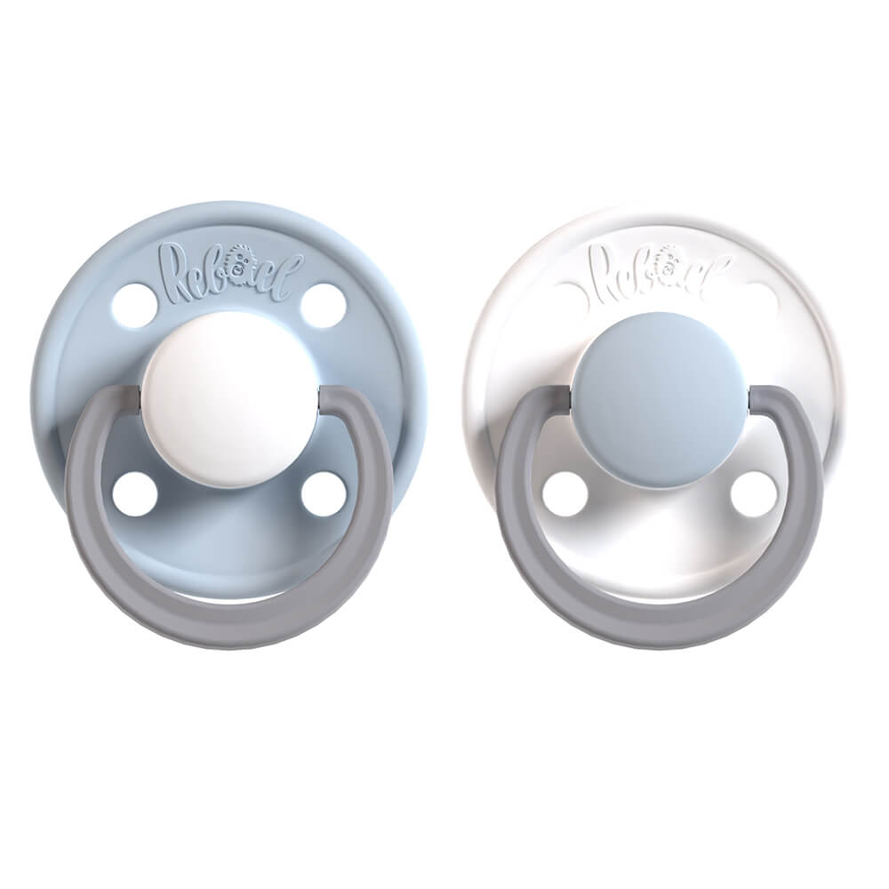 rebael-rebael-pacifier-2-pack-size-2 Cold White Pony / Snowy Sky Pony