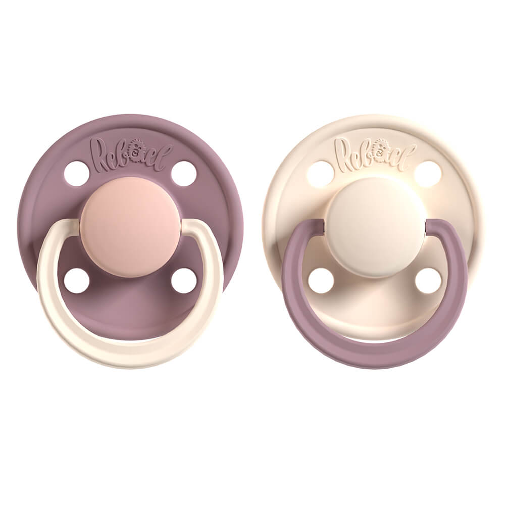 rebael-rebael-pacifier-2-pack-size-2 Misty Soft Mouse / Frosty Pearly Rhino