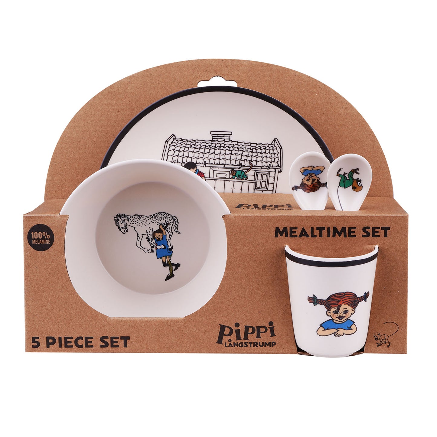 astrid-lindgren-astrid-pippi-melamine Package 5pcs