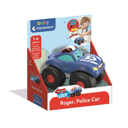 clementoni-clementoni-pull-back-go Roger Police Car