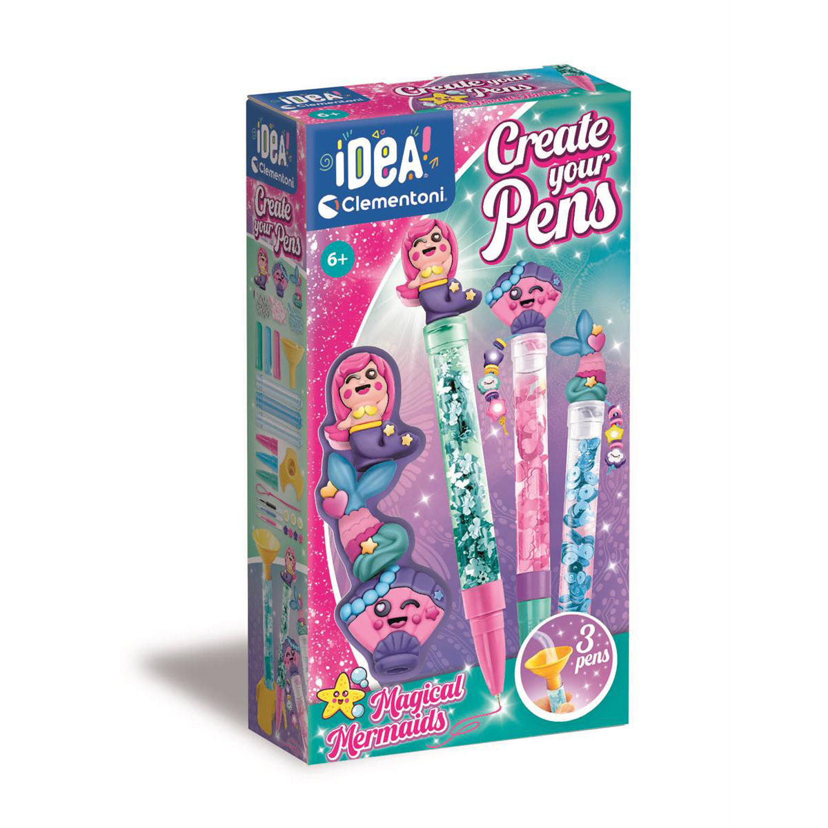 CLEMENTONI Idea! Create Your Pens Magical  Mermaids