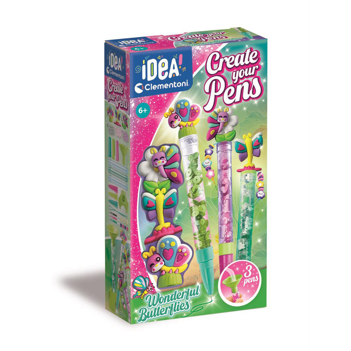 CLEMENTONI Idea! Create your Pens Wonderful  Butterflies