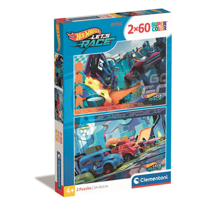 clementoni-clementoni-hotwheels 2X60pcs