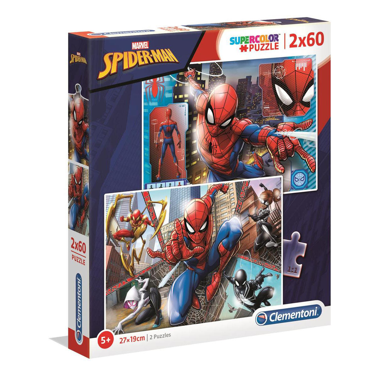 clementoni-clementoni-marvel-spider-man 2X60pcs