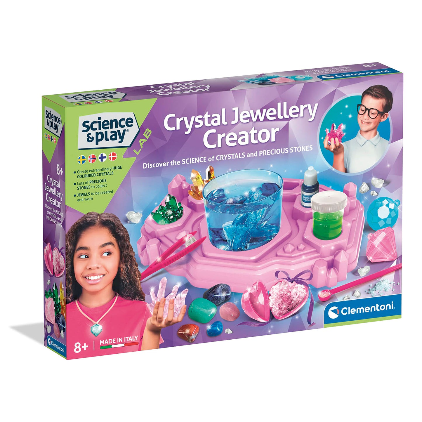 CLEMENTONI Science and Play Crystal Jewels Lab
