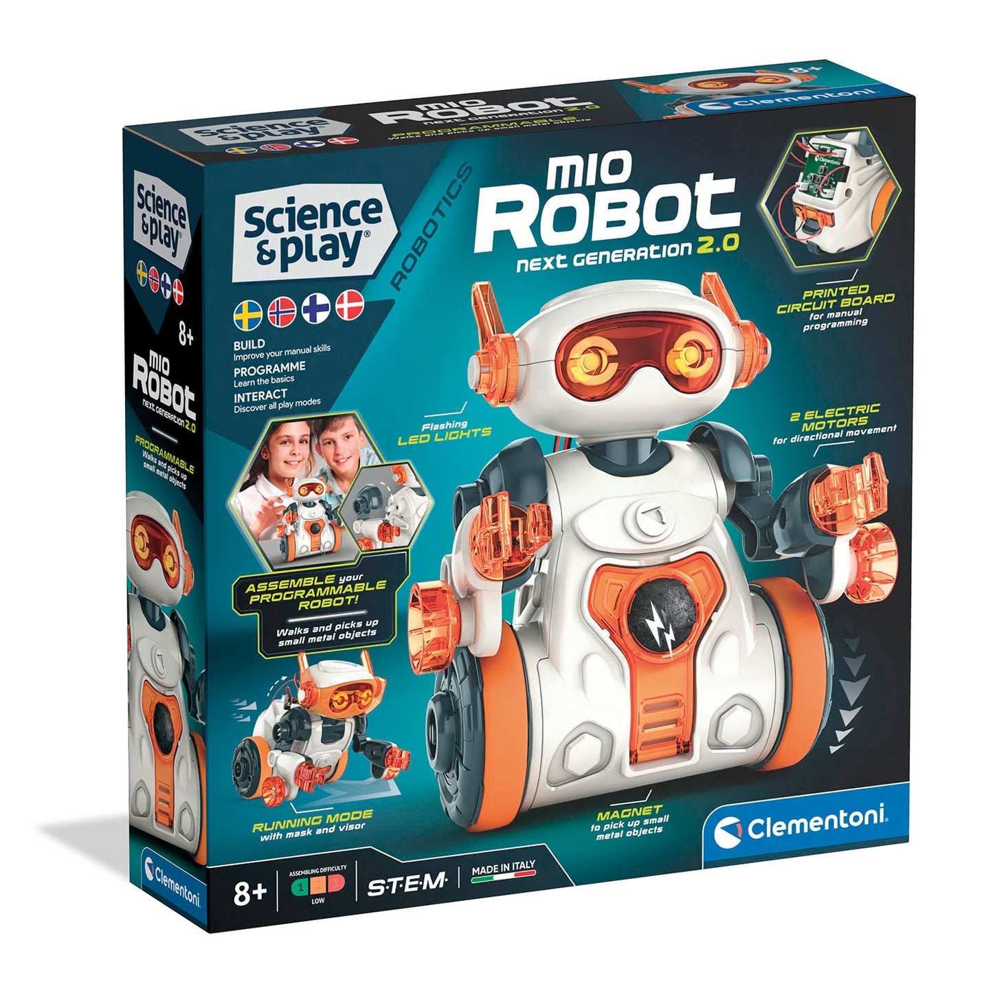 CLEMENTONI Science and Play Mio the Robot NG 2.0