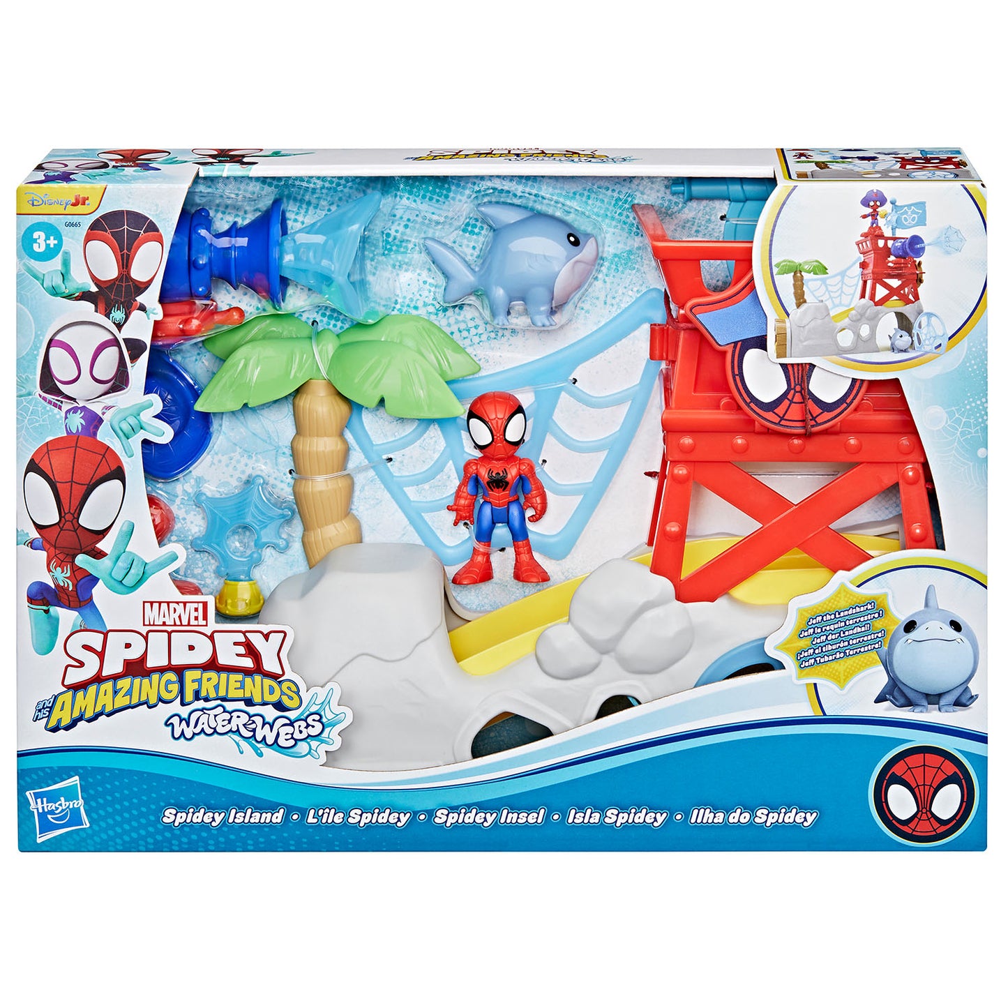 marvel-marvel-sm-and-af-water-webs 3in Playset Spidey Island