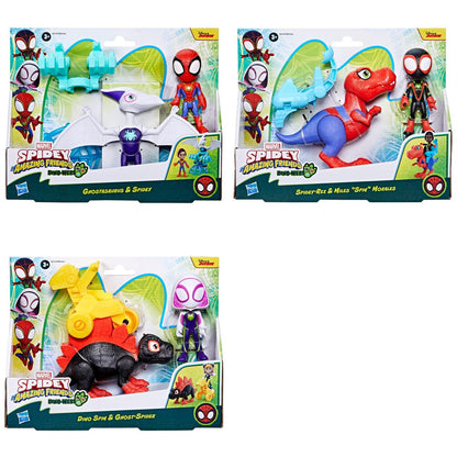 marvel-marvel-sm-and-af-dino-webs-4in Figure Large 2-pk -Asst