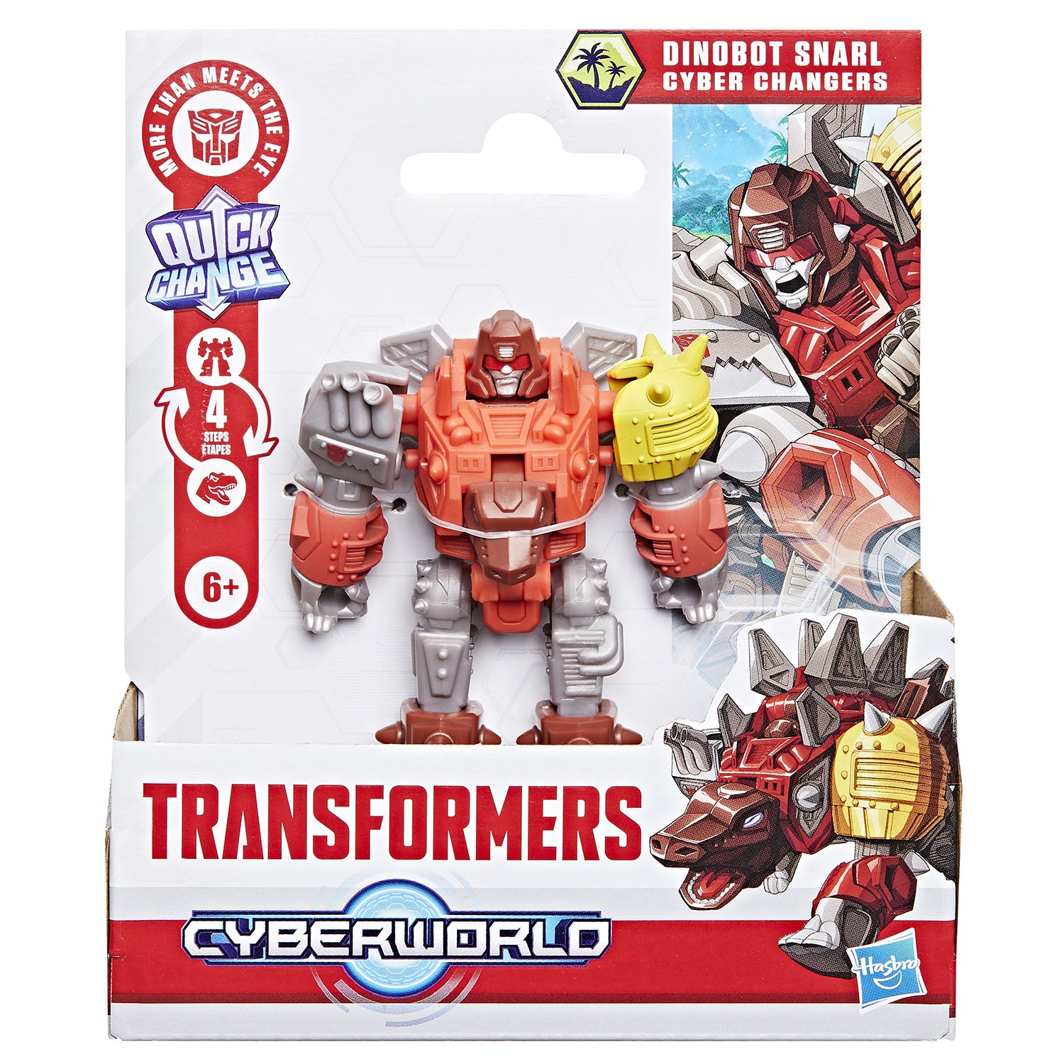 transformers-tra-cyberworld-4in-figure Cyber Changer Dinobot Snarl