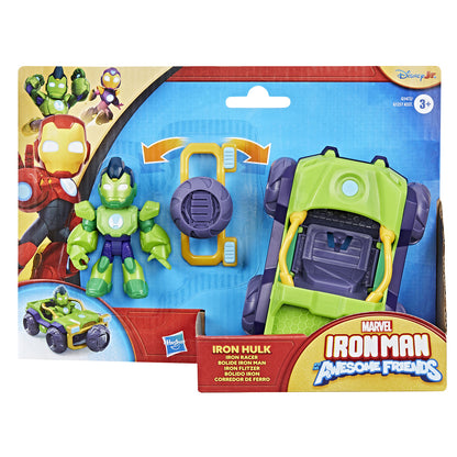 marvel-marvel-im-and-af-3in-figure and Vehicle, Hulk Iron Racer