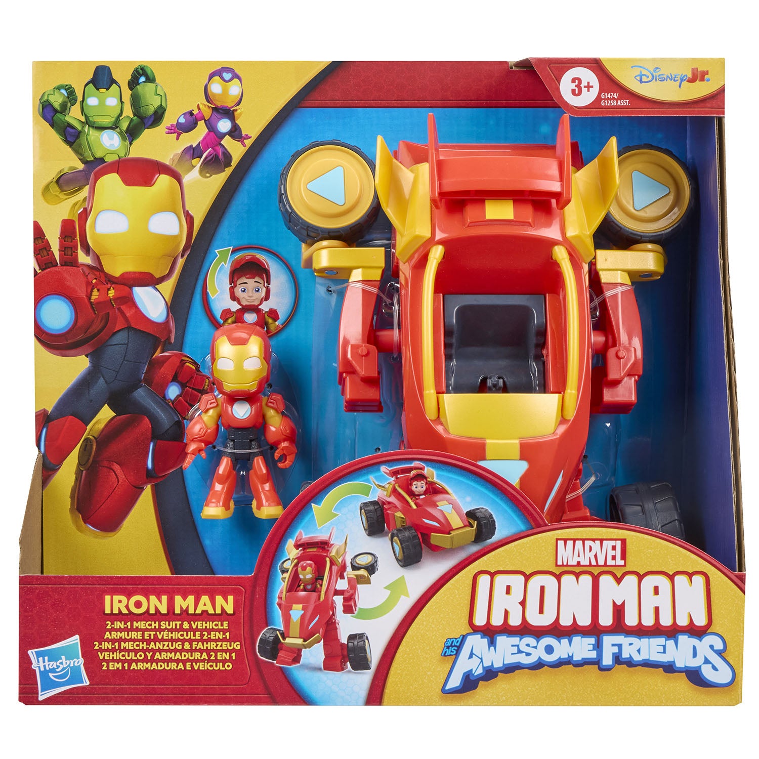marvel-marvel-im-and-af-3in-figure and Vehicle 2-in-1 Iron Man