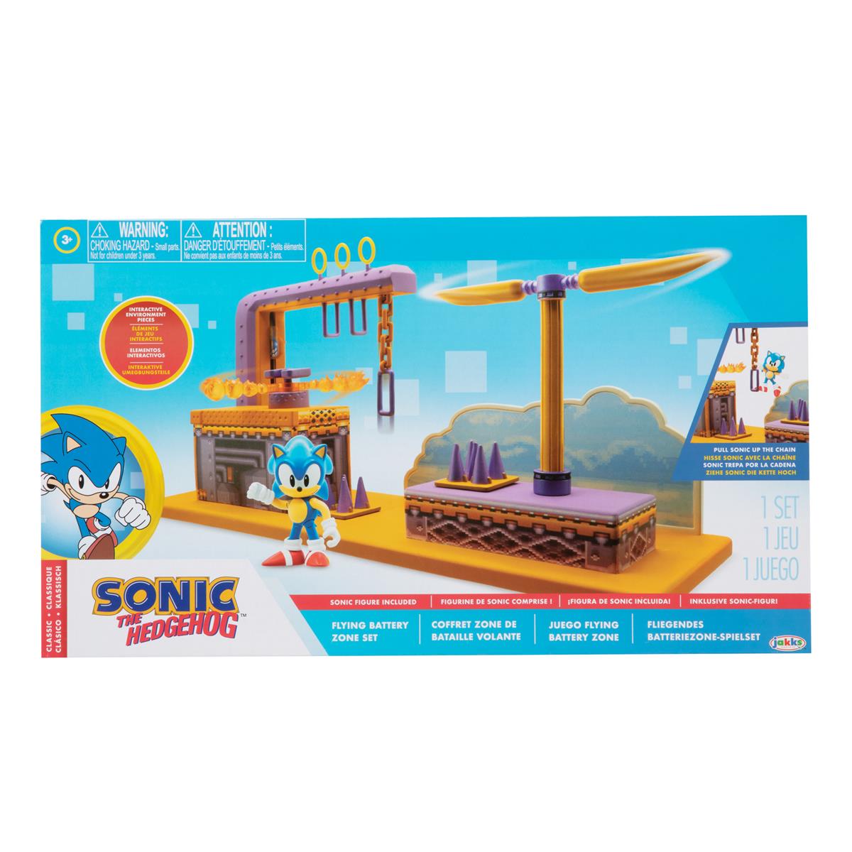 SONIC THE HEDGEHOG SONIC 2.5in Playset Flying
