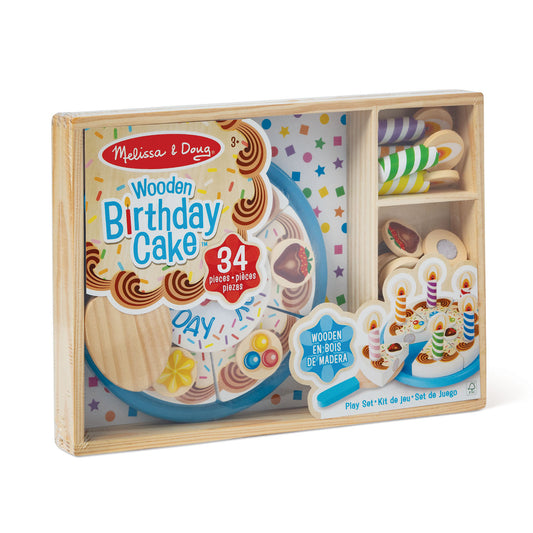 MND Wooden Food Playset Birthday Cake
