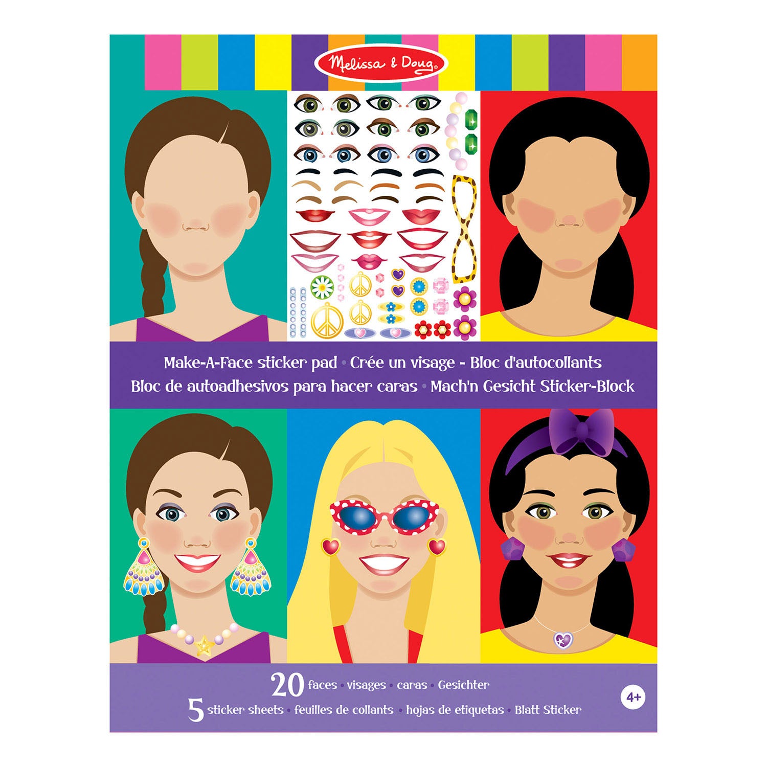 MELISSA & DOUG MND Make-a-Face Sticker Pad
