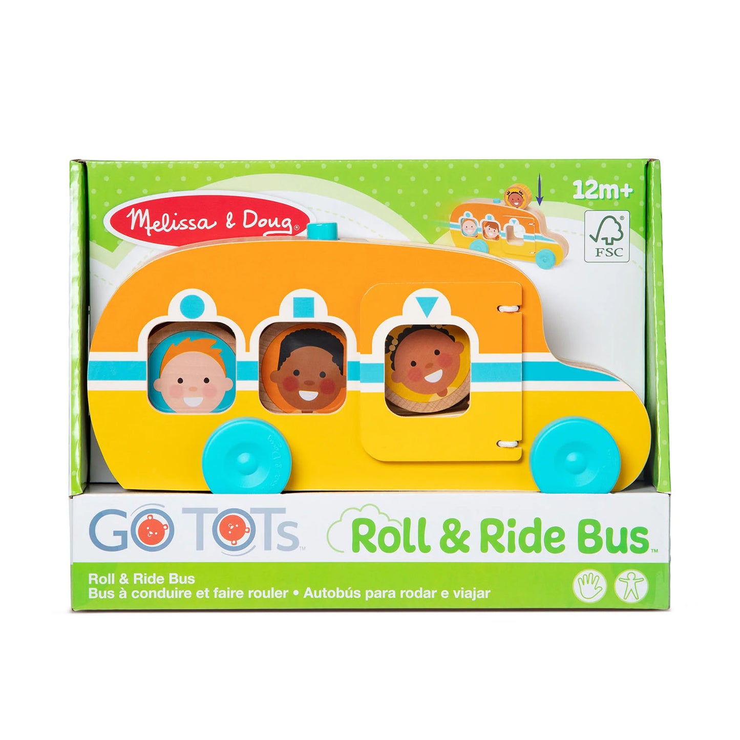 MELISSA & DOUG MND GO TOTs Roll and Ride Bus