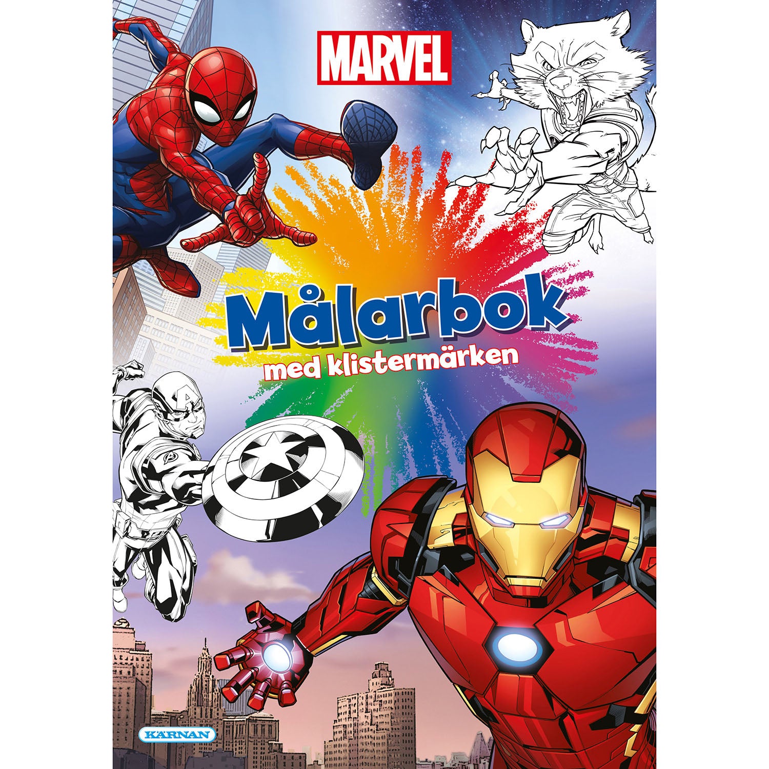 Marvel Målarbok m