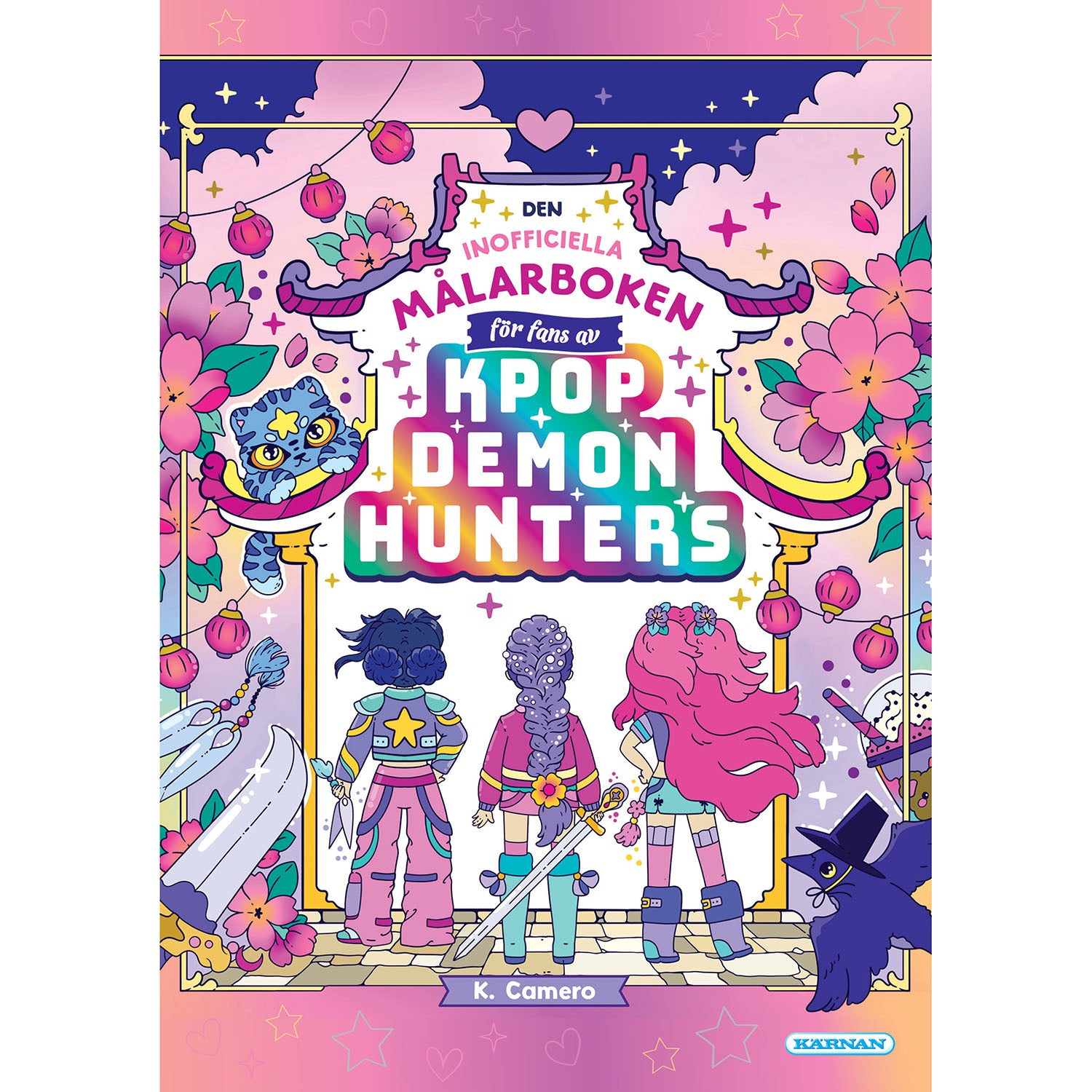 KPOP DEMON HUNTERS Målarbok K-POP Demon Hunters