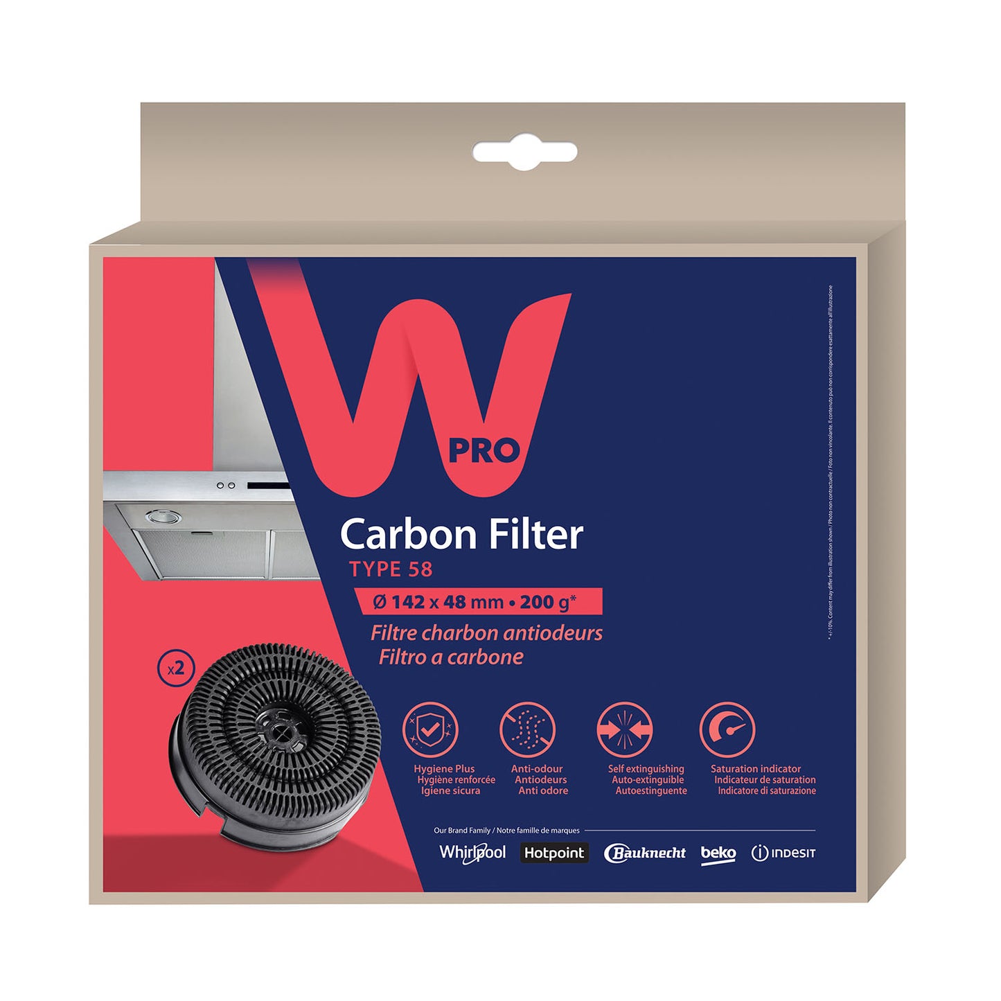 wpro-wpro-kolfilter-for-koksflakt AKB000/1 Type 58