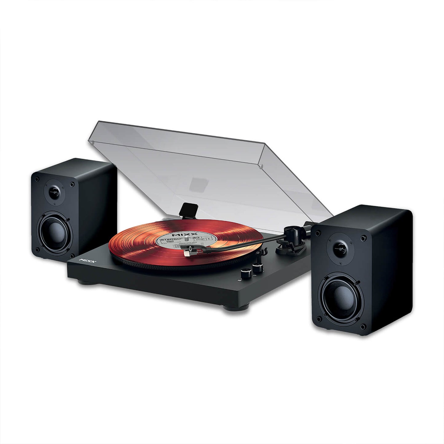 mixx-mixx-vinyl-record-player-incl Speakers System 5 Stereo BLACK