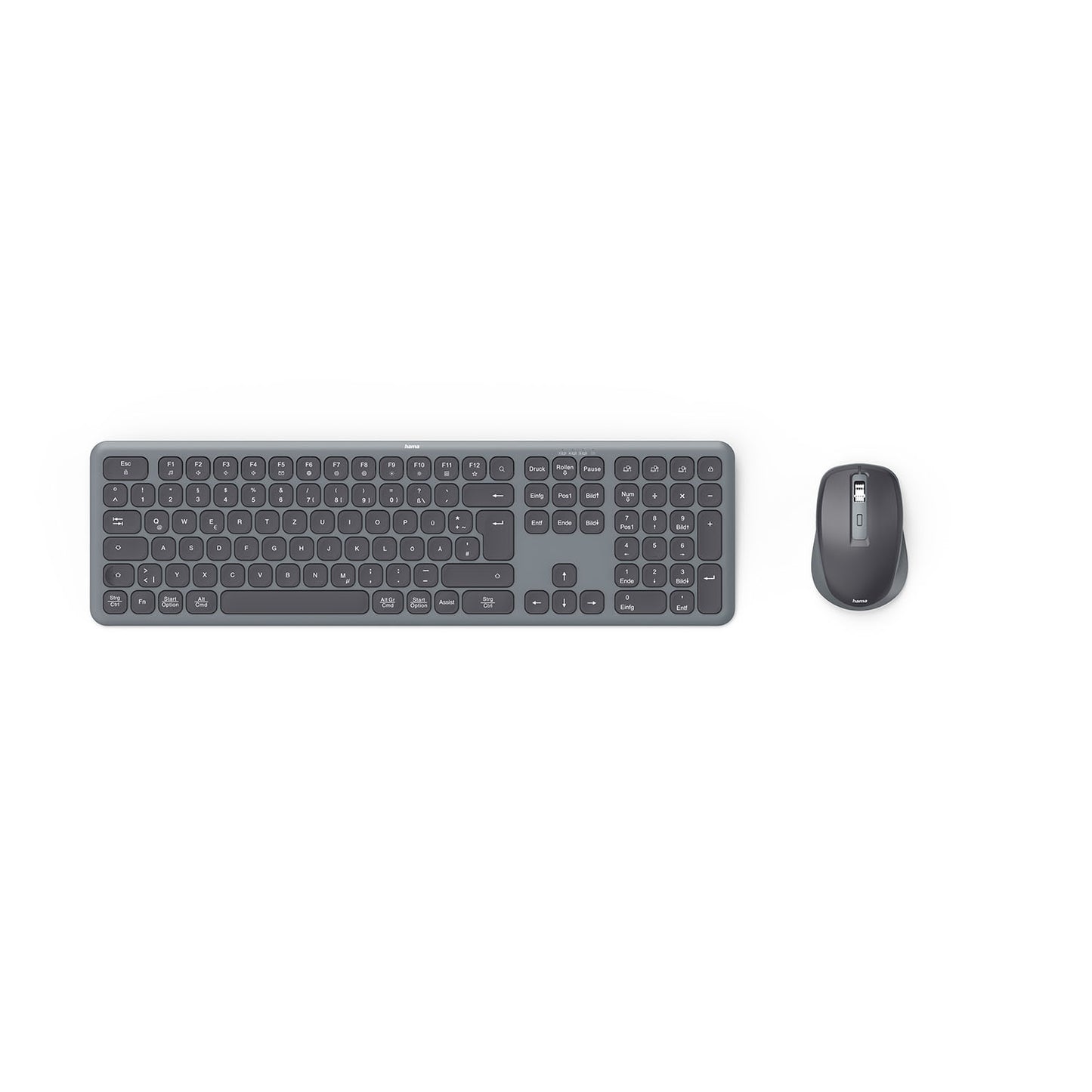 hama-hama-keyboard-mouse-set WKM-550 Wireless Black