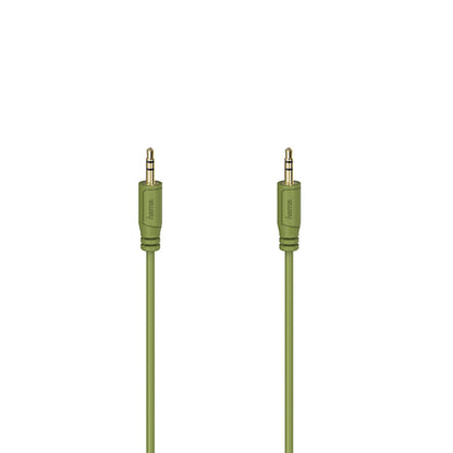 hama-hama-cable-audio-flexi-slim 3.5mm-3.5mm Gold Green 0.75m
