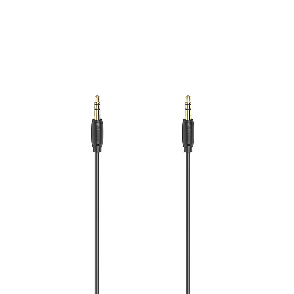 hama-hama-cable-audio-3-5mm-3-5mm Gold Plated Ultra Thin 0.5m