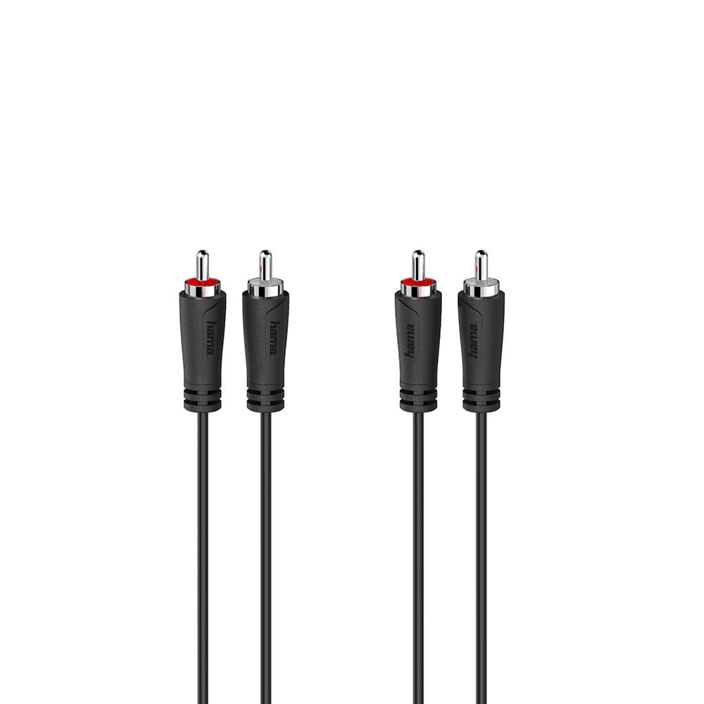 hama-hama-cable-audio 2 RCA Plugs - 2 RCA Plugs 0.5m