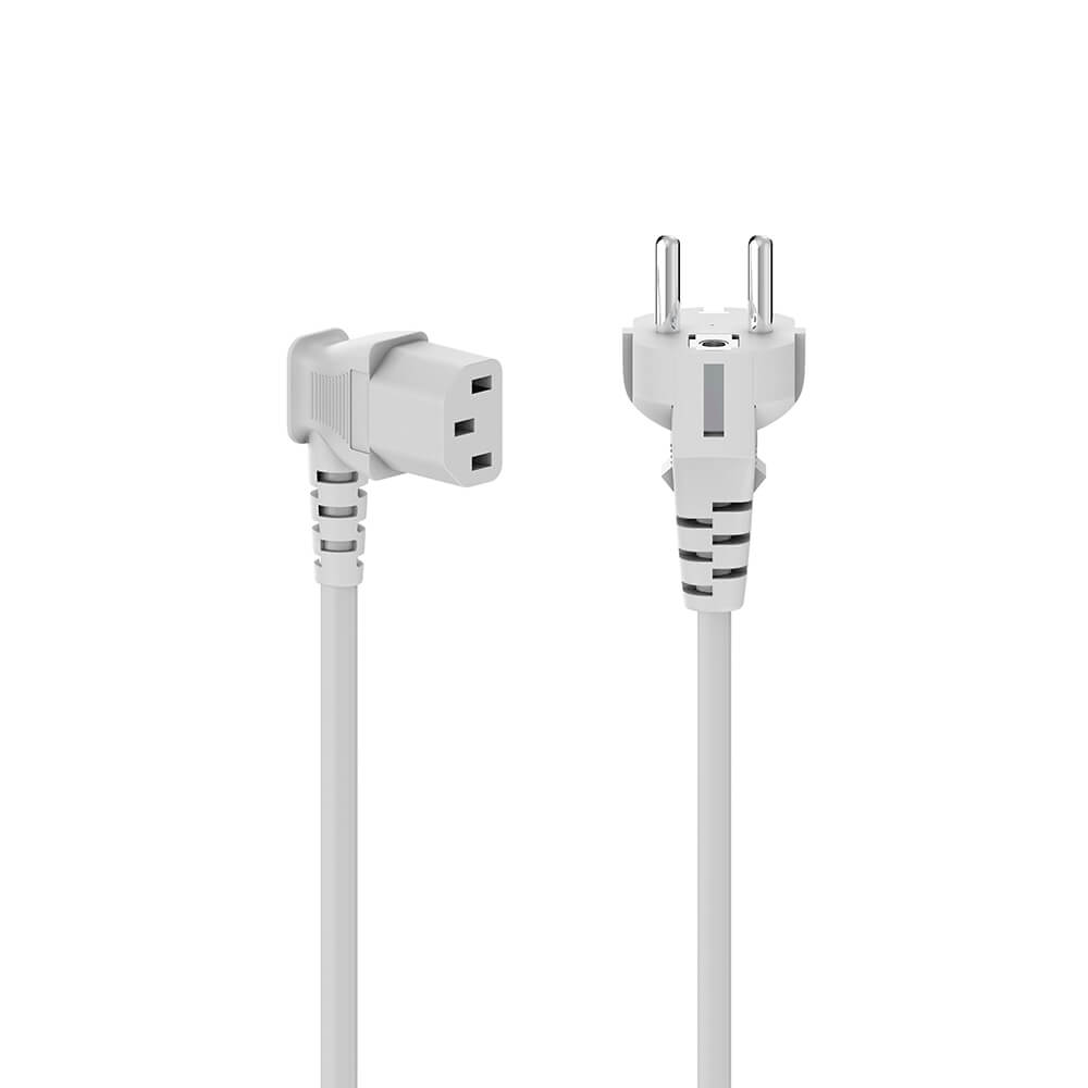 hama-hama-power-cable-angled 3-pole White 5.0m