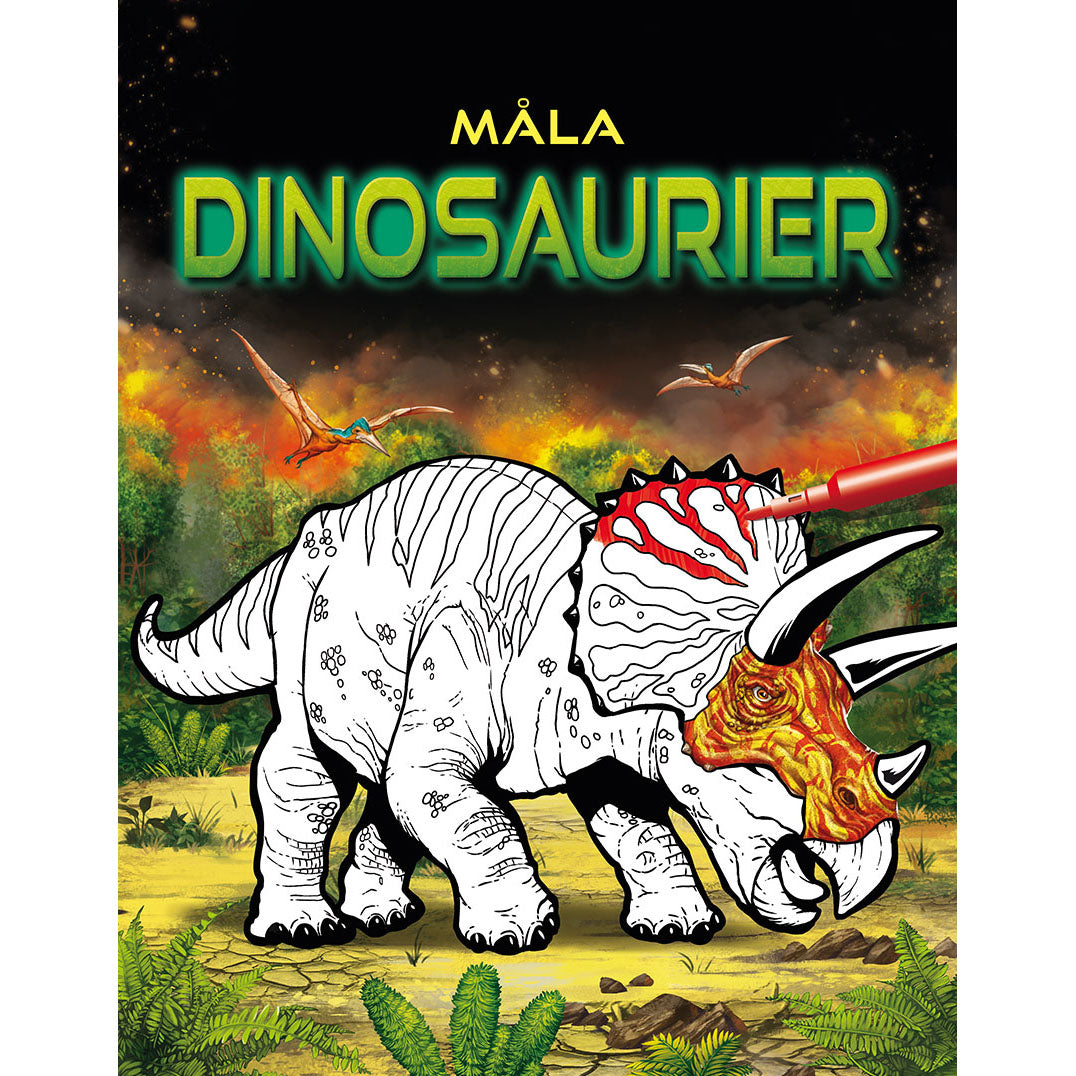 TUKAN FÖRLAG Måla dinosaurier