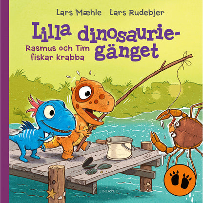lind-co-lilla-dinosaurieganget Rasmus och Tim fiskar krabba