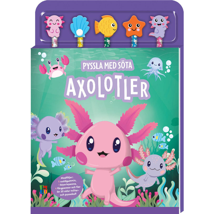 TUKAN FÖRLAG Pyssla med söta axolotler