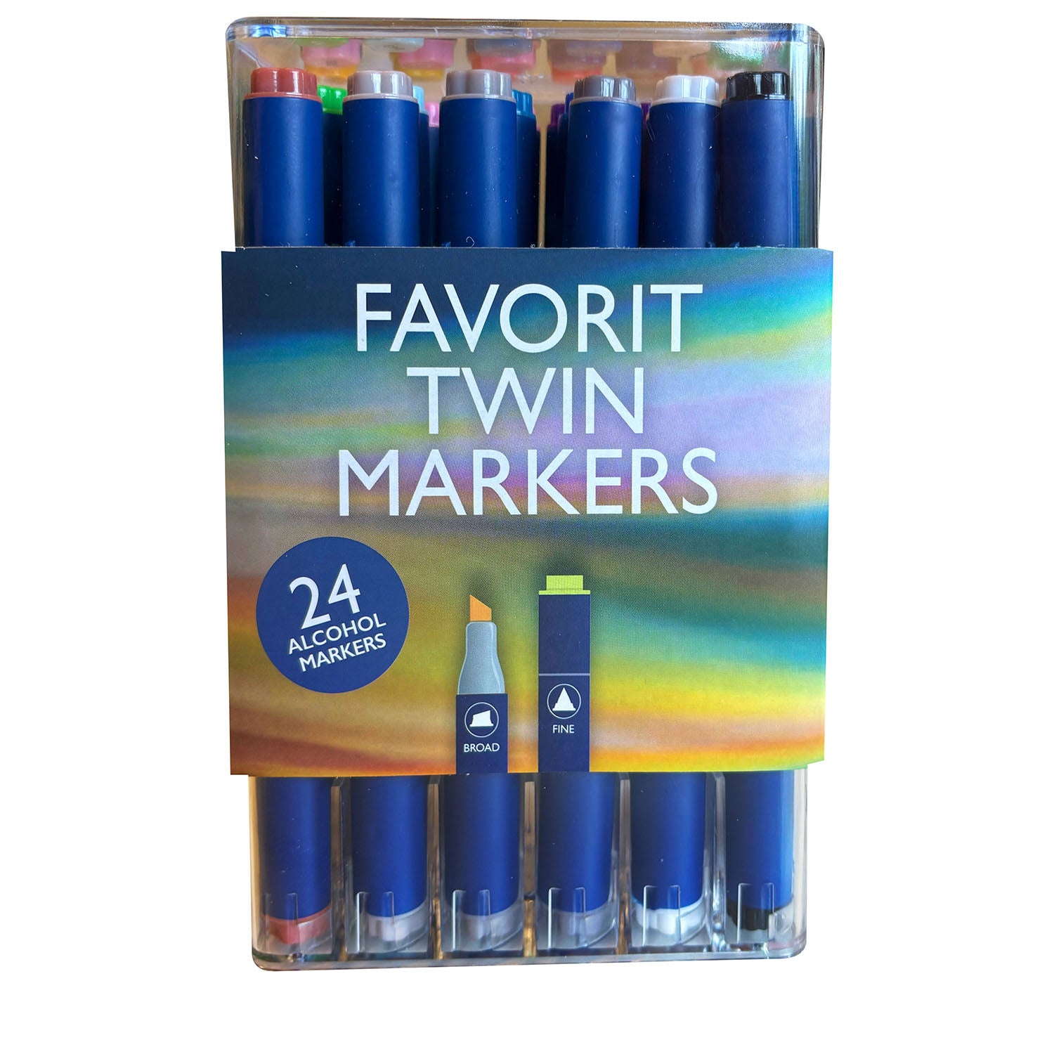 nassau-nassau-round-dual-markers 24pcs