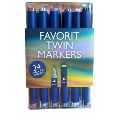 nassau-nassau-round-dual-markers 24pcs