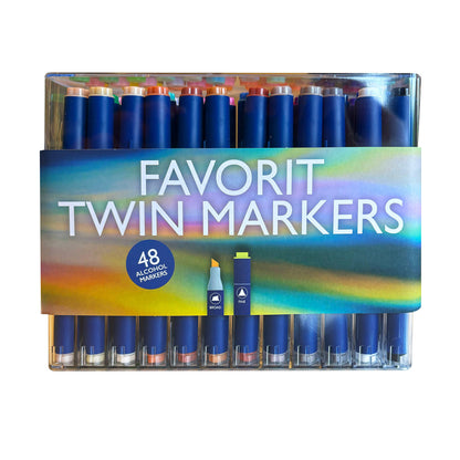 nassau-nassau-round-dual-markers 48pcs