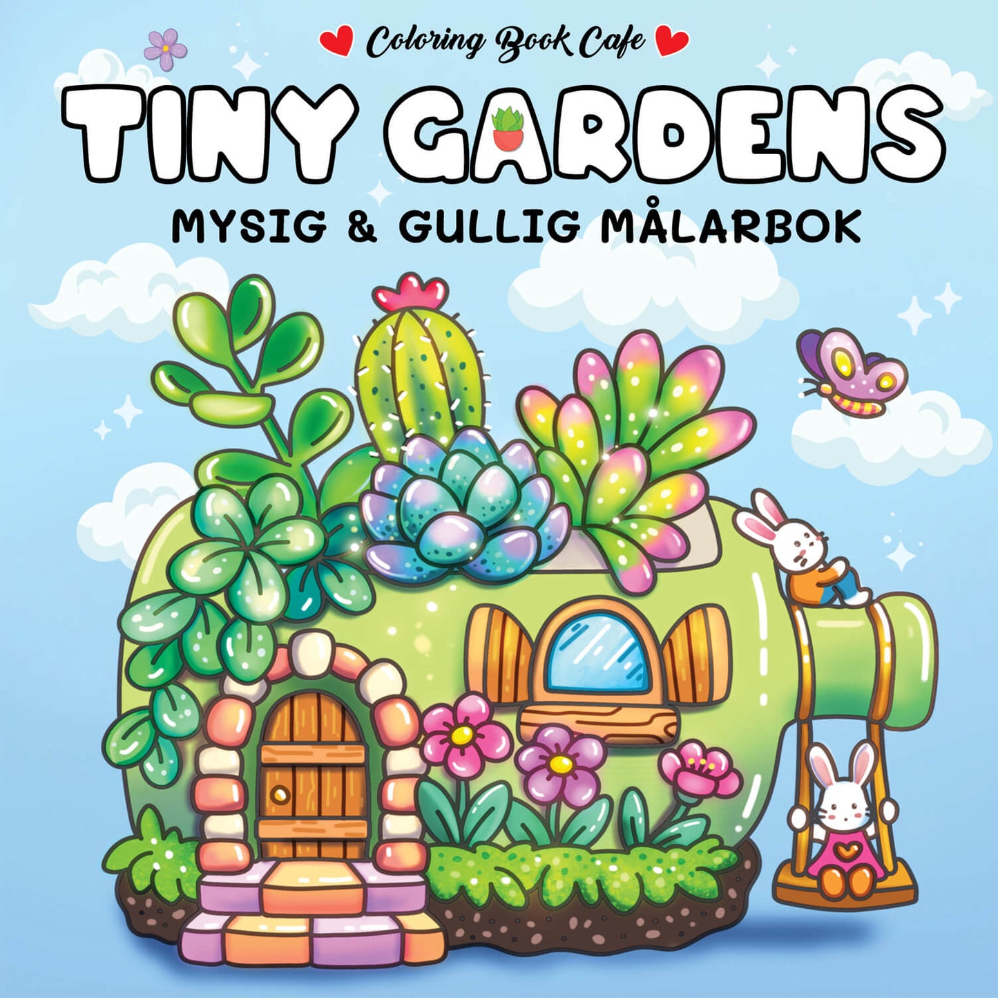 LEGIND Målarbok : Cozy Tiny Gardens