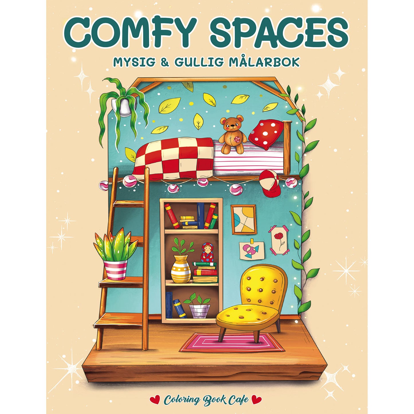 LEGIND Målarbok : Comfy Spaces A4