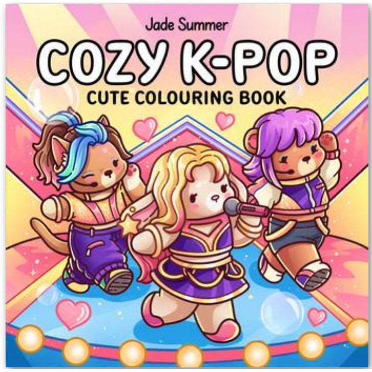 KPOP Målarbok : Cozy K-POP