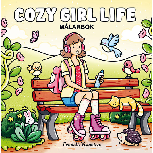 MAX STRÖM Målarbok : Cozy girl life