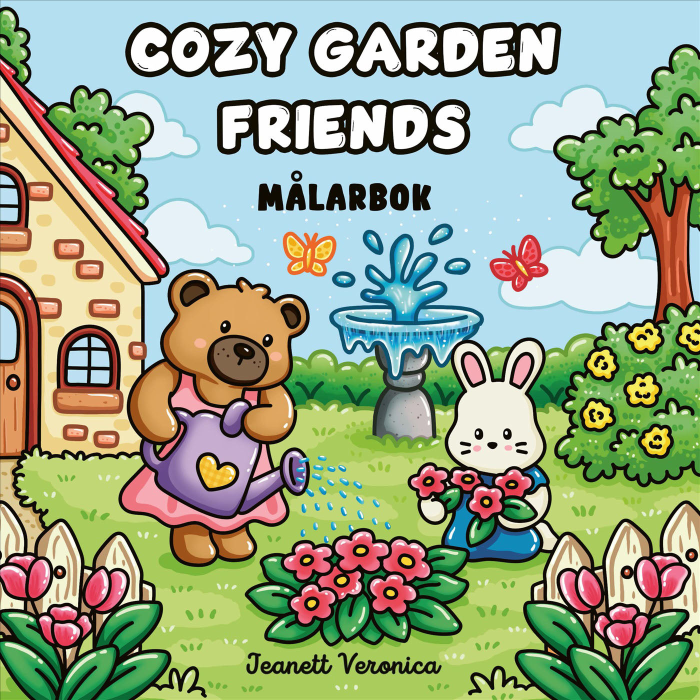 BONNIER Målarbok : Cozy Gardening