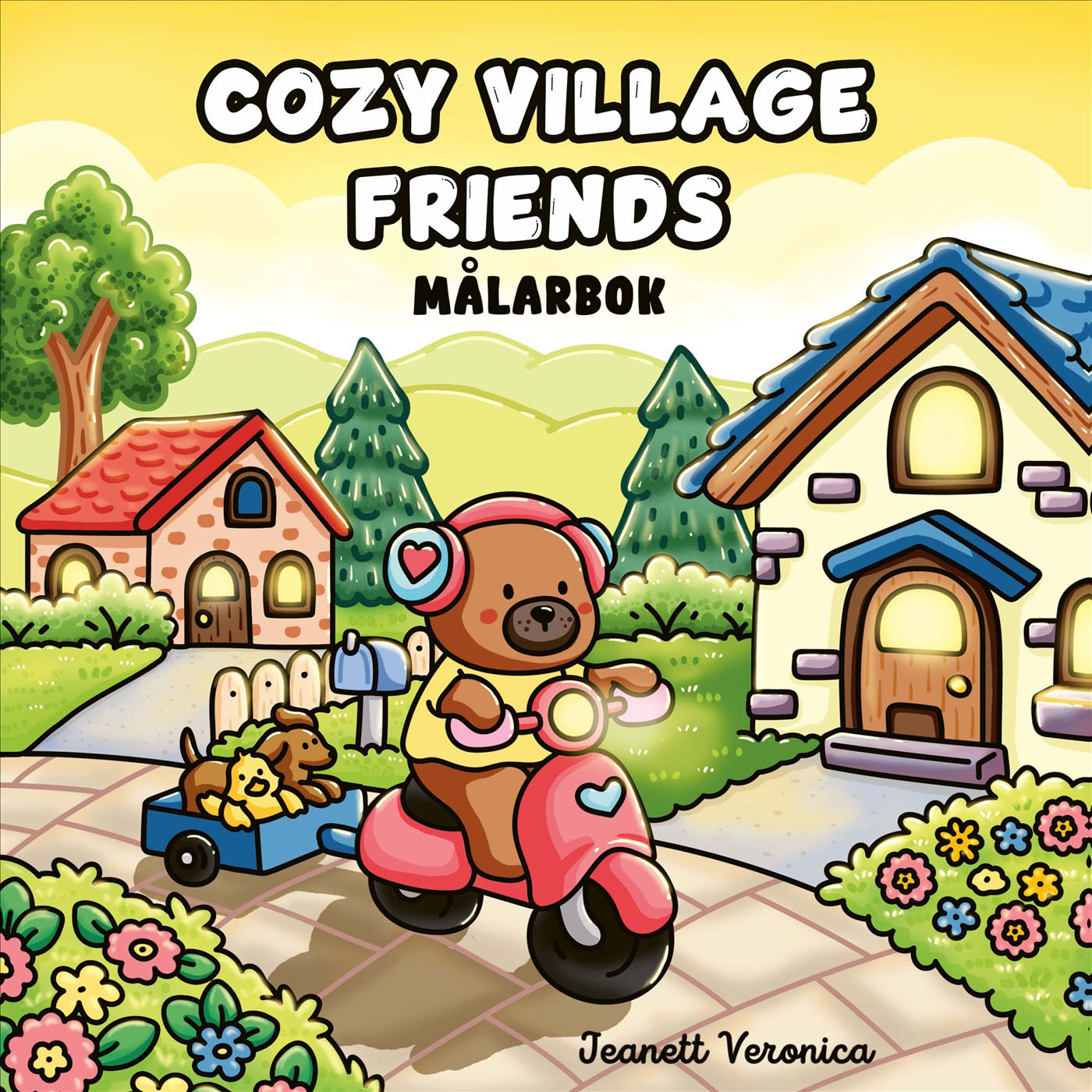 BONNIER Målarbok : Cozy Village