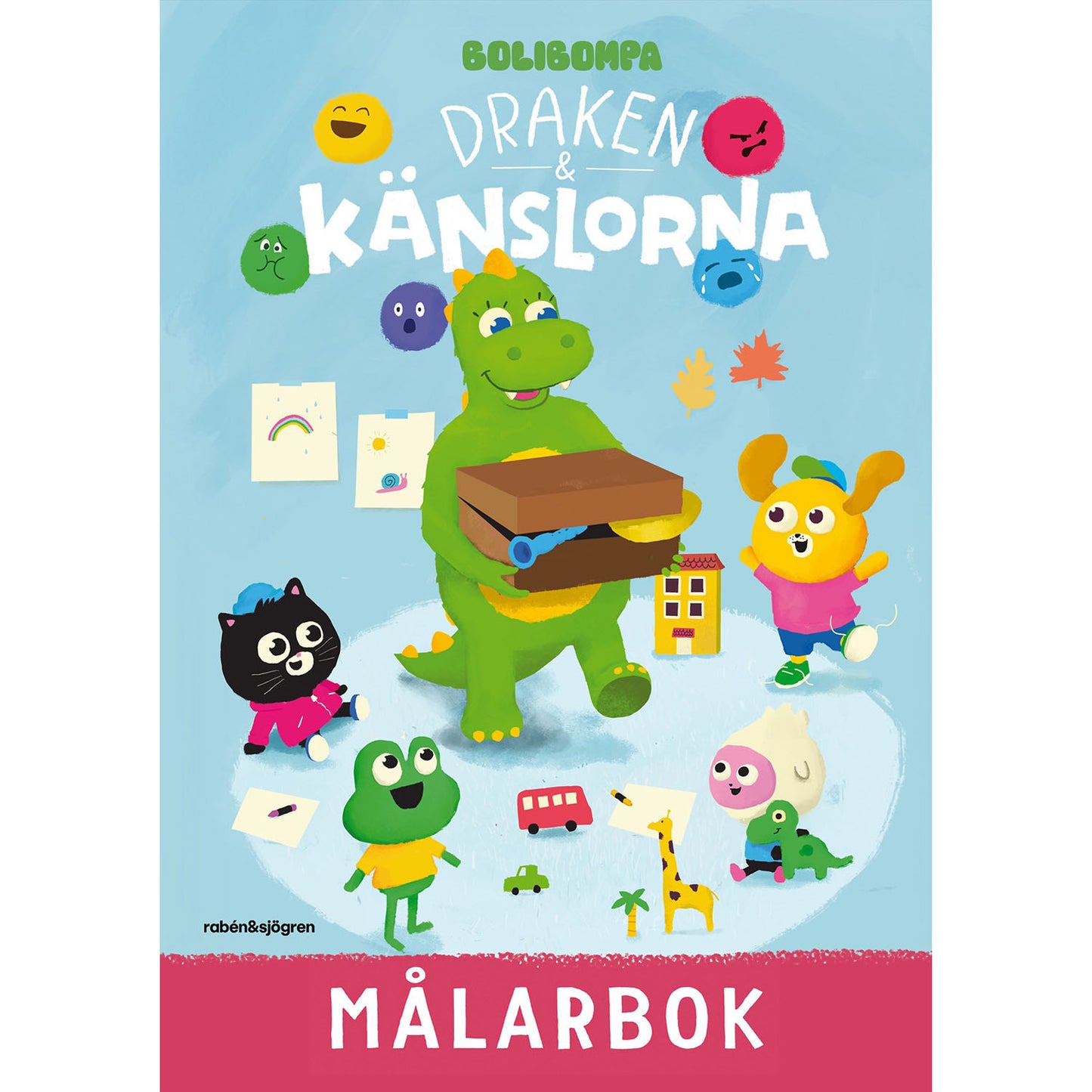 bolibompa-bolibompa-draken-och känslorna Målarbok