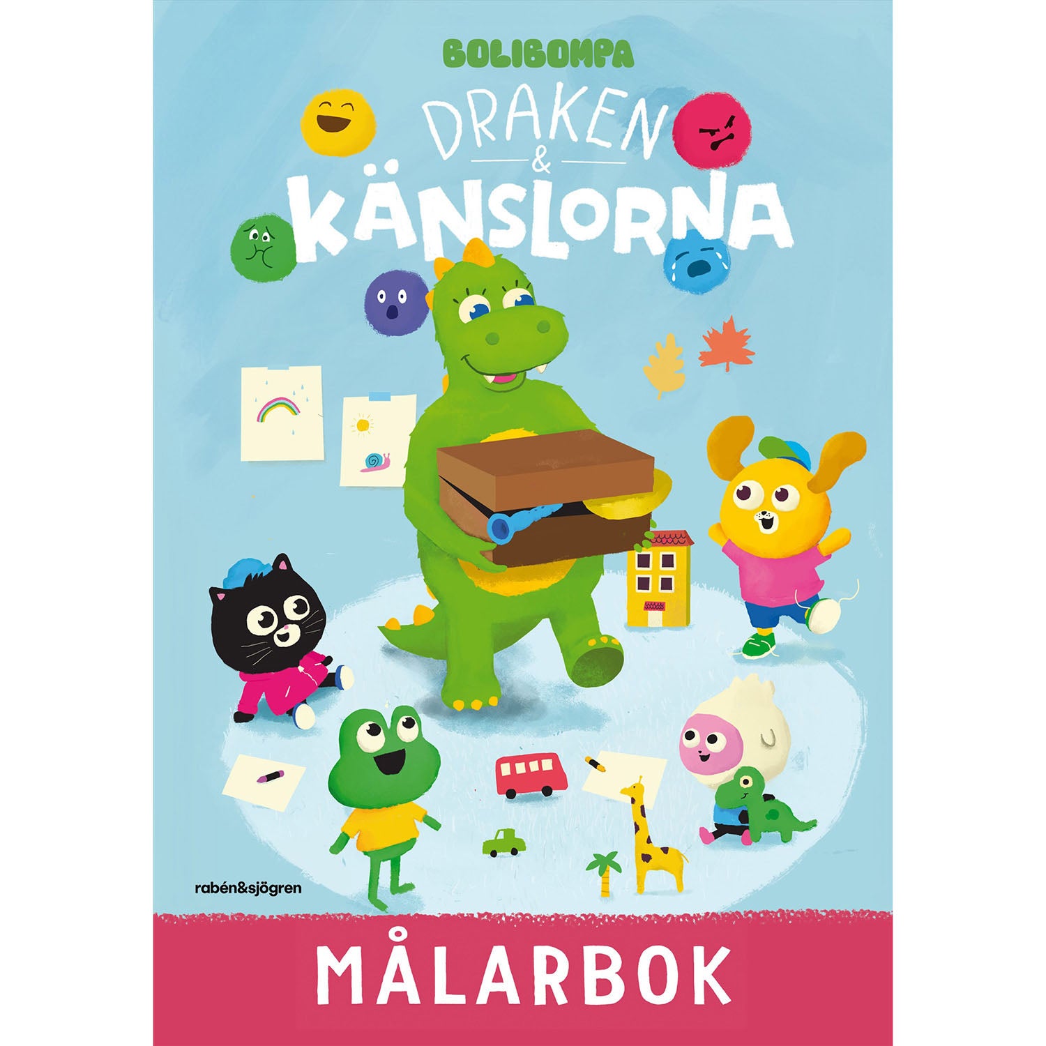 bolibompa-bolibompa-draken-och känslorna Målarbok