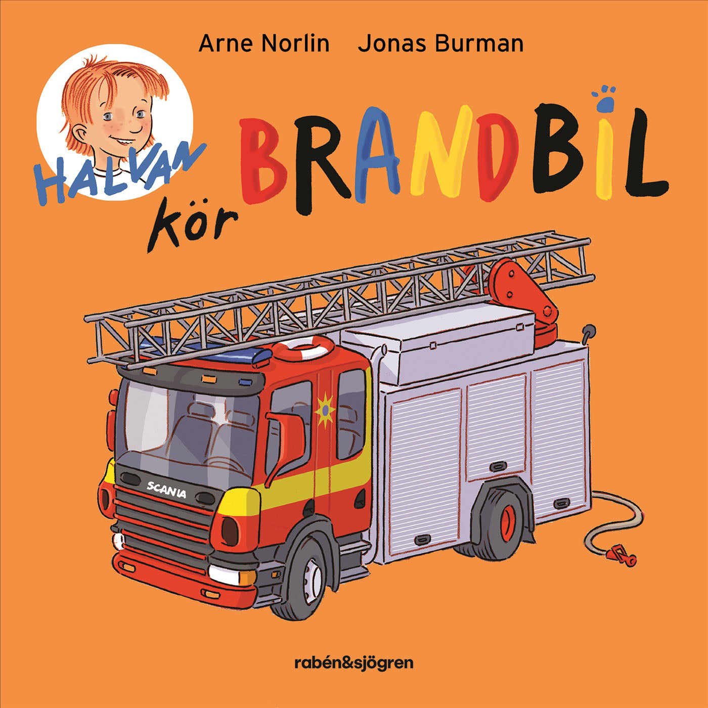 RABÉN & SJÖRGREN Halvan kör brandbil