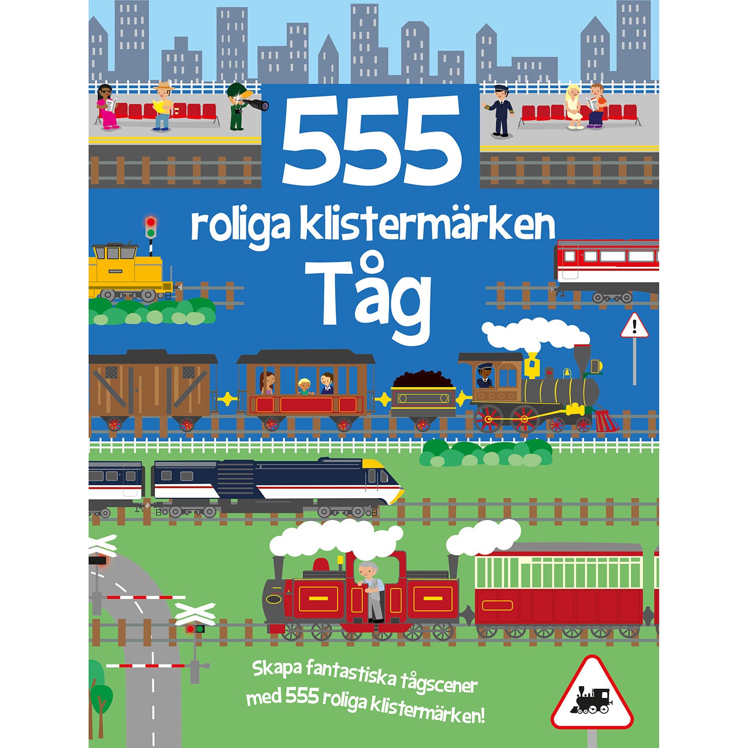 LIND & CO 555 roliga klistermärken. Tåg