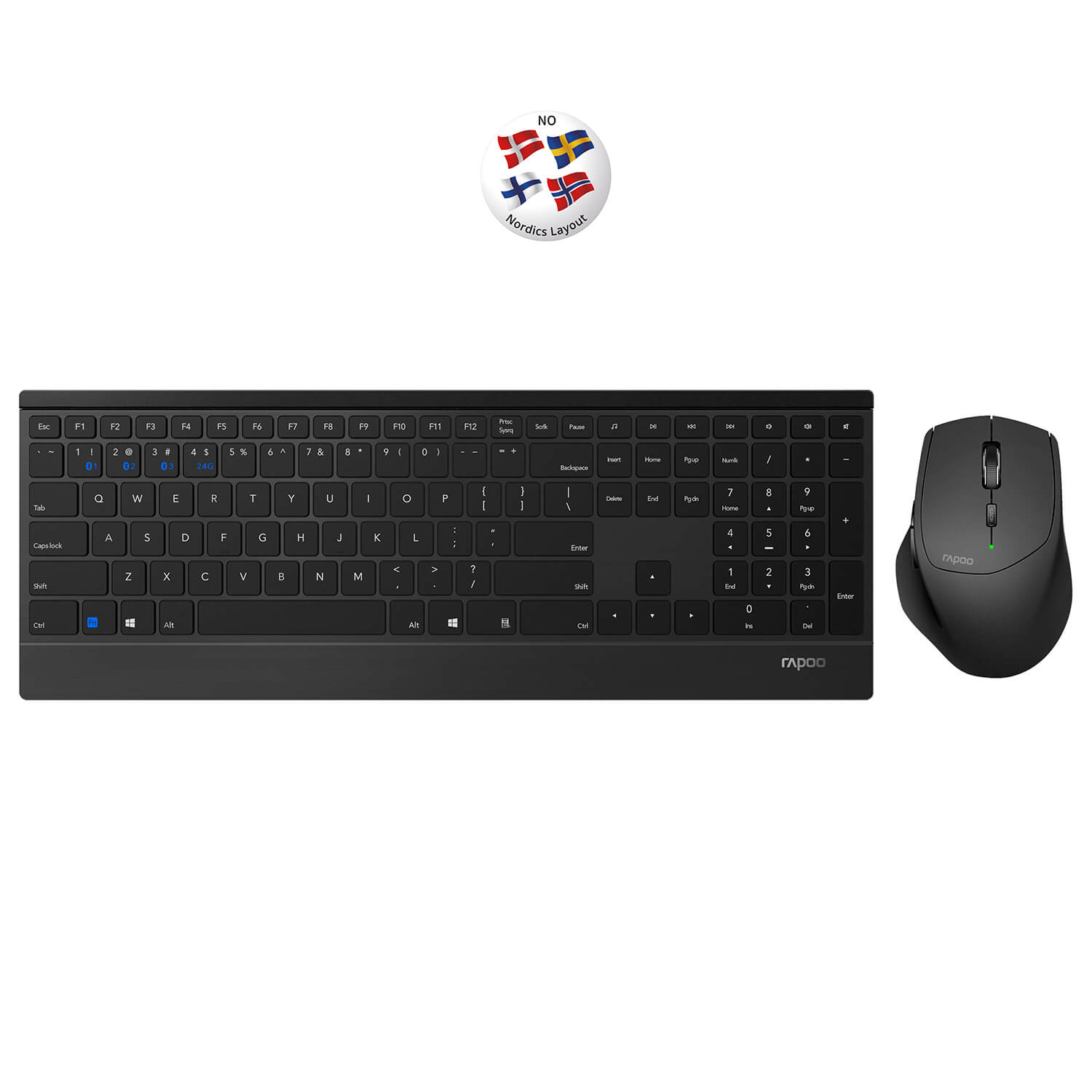 RAPOO Keyboard/Mice Set 9500M