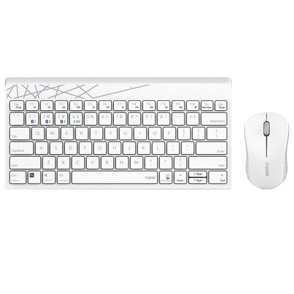 rapoo-rapoo-keyboard-mice-set-8000m Wireless Multi-Mode White