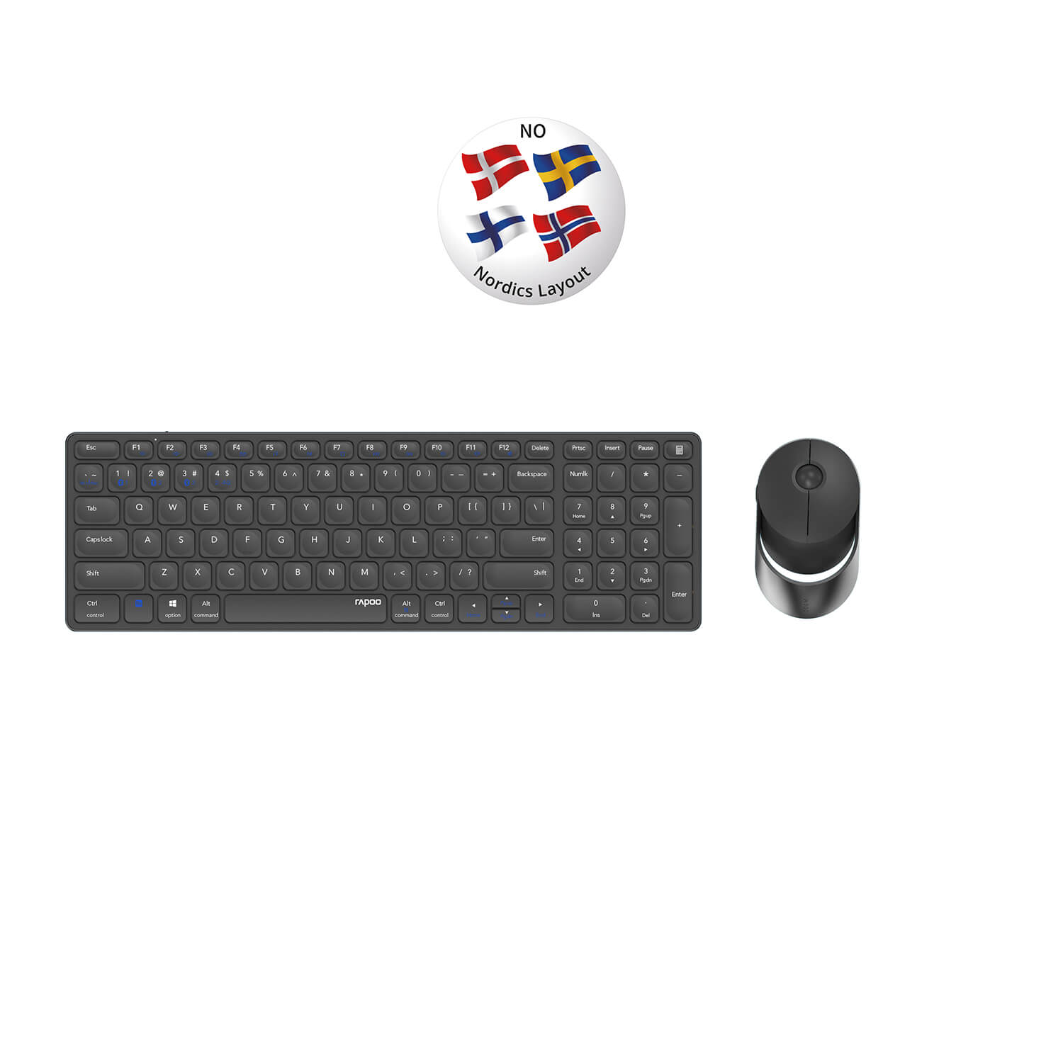 RAPOO Keyboard/Mice Set 9750M