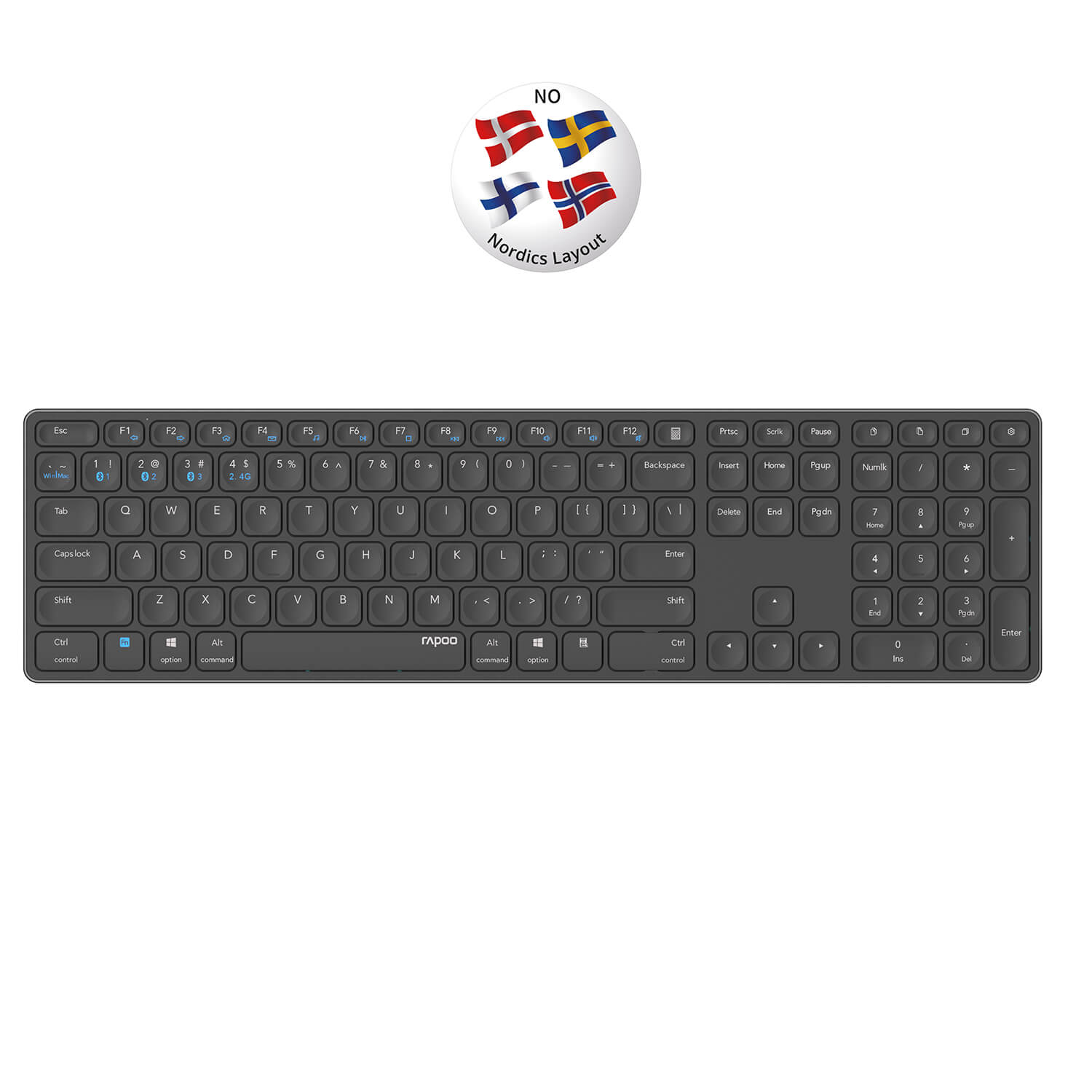 RAPOO Keyboard E9800M
